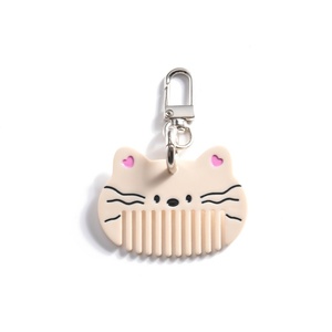 Wow sheila phim hoạt hình Pocket Comb axit axetic <span class=keywords><strong>Mini</strong></span> tóc bàn chải dễ thương mèo massage Lược Keychain Lược phụ nữ tóc bàn chải túi quyến rũ - Product Image 4