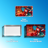 Support d'art animé en acrylique avec perles flottantes liquides personnalisées pour affichage visuel et utilisation sur bureau