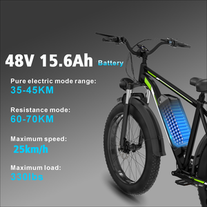 Fonte all'ingrosso della fabbrica da 26 pollici <span class=keywords><strong>bicicletta</strong></span> <span class=keywords><strong>elettrica</strong></span> per adulti potente motore 48V E-Bike <span class=keywords><strong>con</strong></span> mozzo posteriore bici elettriche - Product Image 2