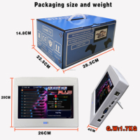 Vente en gros d'usine, consoles de jeux d'arcade rétro de 10 pouces, manettes sans fil 2,4 GHz, FC/GBC/MD/GB, prise EU/US, 26800 jeux, résolution 4K