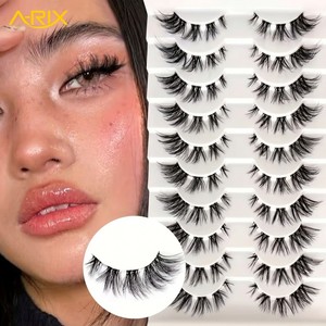 ขนตาปลอม A-RIX Wispy Anime Strip Lashes แบบไหมไบโอนิคนุ่มสีดำ ขนตาปลอมแบบ Manga ทำมือ ให้ลุคธรรมชาติ เหมาะสำหรับร้านเสริมสวย - Product Image 1