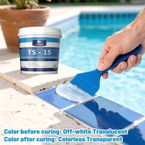 TIANSEN TS-15 Polyurée Bi-composant Imperméabilisante Haute Transparence pour Rénovation et Réparation de Piscines et Extérieurs d'Entrepôts - Product Image 2
