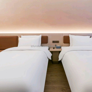 Base de Cama King/Queen Personalizable y Económica con Cabecera Tapizada y Mesitas de Noche para Conjuntos de Muebles de Dormitorio de Hotel de 3 Estrellas - Product Image 6