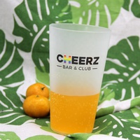 Mug à Boire Réutilisable en Plastique PP Givré Écologique Sans BPA avec Logo Personnalisé pour Fête