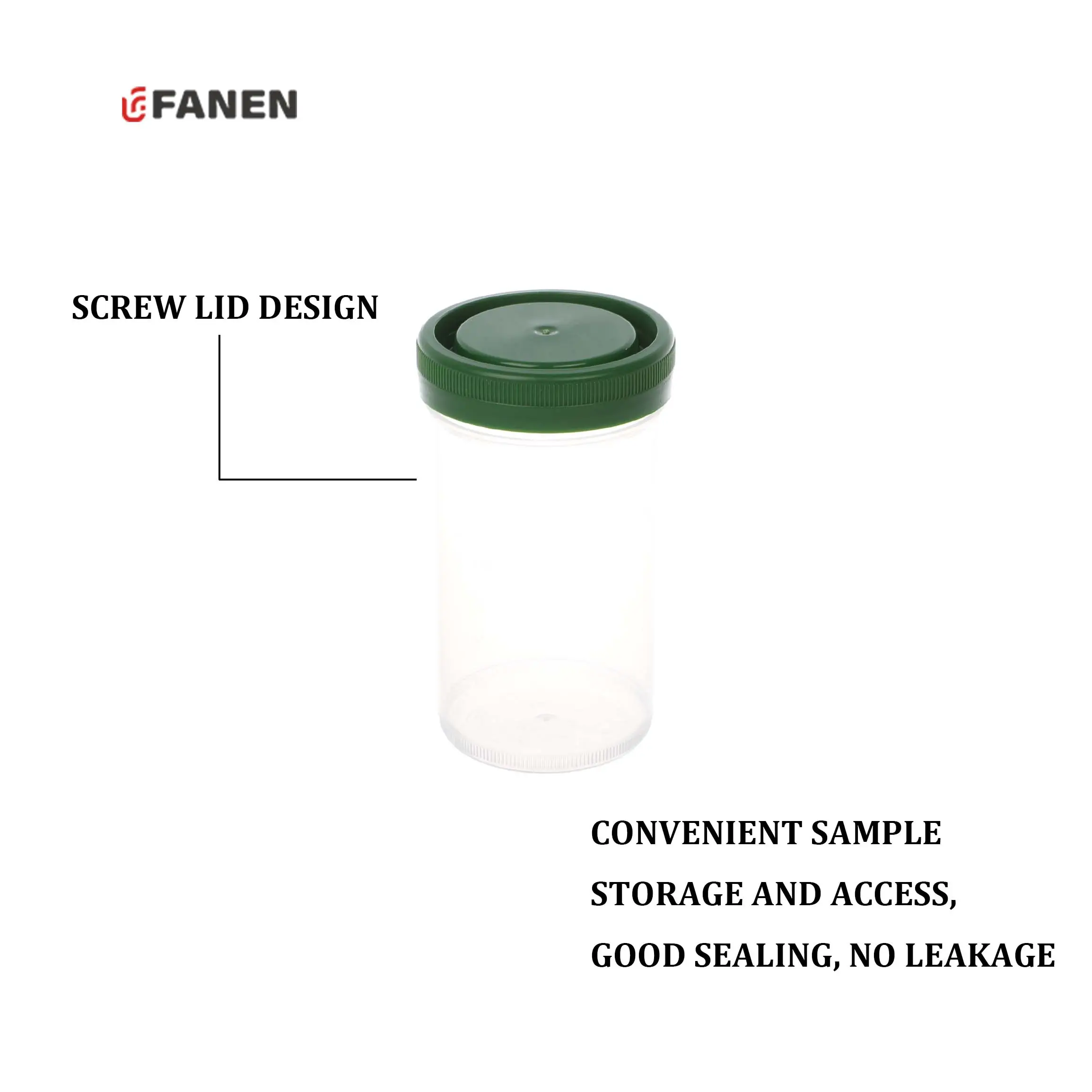 Fanen Lab sekali pakai, cangkir sampel PP 90ml/120ml/160ml/250ml sekali pakai