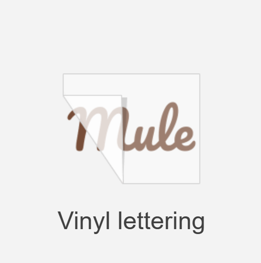 Vinyl letters