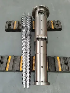 Barrel Customized Extrusion Conical Twin Screw Barrel For 55/110 PVC Extruder