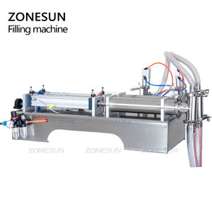 ZONESUN, bomba de pistón de 2 cabezales, champú Horizontal, grasa, refrescos, leche, agua, motor, aceite, máquina de llenado de jugo líquido - Product Image 6