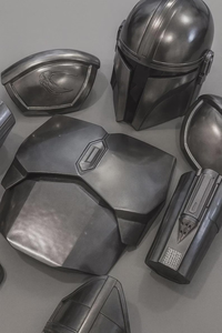 Conjunto de Armadura de Acero Plateada Hecha a Mano, Estilo Cazador de Premios Espacial de Ciencia Ficción, Disfraz Futurista para Cosplay, Exhibición y Coleccionistas - Product Image 5