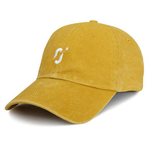 High Quality Washed Cotton Material Sports Baseball Cap Embroidery Logo Customized Washed Cotton Caps <b>Hats</b> - Product Image 3