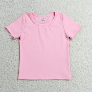 พร้อมส่ง เสื้อยืดเด็ก Lopw Moq สวมใส่สบาย เสื้อโยคะแขนสั้นสำหรับเด็กผู้หญิงช่วงฤดูร้อน - Product Image 3