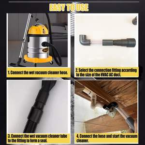 1 "" Unclog وإخلاء/C خطوط تصريف HVAC خط تصريف تيار متردد عالمي محول فراغ إلى محول أسود - Product Image 4