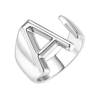 Heißer Verkauf Schmuck 925 Alphabet A-Z Logo Sterling Silber 18K Solid Gold Ring Sets Für Mädchen