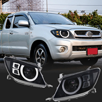Ensemble de phares Hilux 2008-2012, projecteur LED Halo DRL pour Toyota Hilux Vigo Pickup, mise à niveau complète de la partie avant