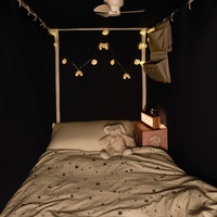 Trois portes avec rideau dortoir lit à baldaquin Portable anti-moustiques couverture filet tente moustiquaire