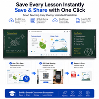 Tableau interactif intelligent pour l'enseignement en classe intelligente avec synchronisation multi-écrans et partage par QR