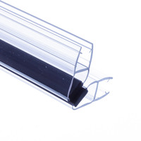 Joint de douche de vente chaude bande d'étanchéité de porte en PVC souple avec profil transparent en plastique d'extrusion H