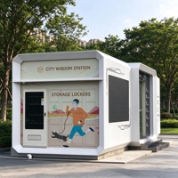 Cabine modulaire autonome 5G intelligente en structure acier préfabriquée pour station urbaine et zone scénique de parc
