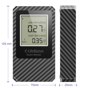 Détecteur <span class=keywords><strong>de</strong></span> <span class=keywords><strong>radon</strong></span> portable professionnel Lifebasis, fonctionnant sur batterie, plage <span class=keywords><strong>de</strong></span> <span class=keywords><strong>mesure</strong></span> 0-270 pCi/l - Product Image 5