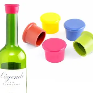 Safe and non-toxic food grade Silicone Wine Bottle Stopper reusable bottle cap High quality and very durable wine stopper