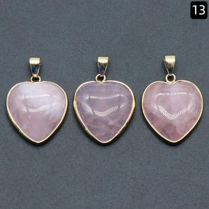 Cuarzo Personalizado con Nombre 2026 para Joyería, Cristal para Hacer Joyas, Colgante de Jade Blanco en Forma de Corazón para Mujer - Product Image 2