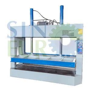 50t flush hydraulic door cold press machine in double press station