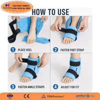 Compresses froides réutilisables en gel pour le soulagement des douleurs aux pieds, la tendinite d'Achille, les blessures aux chevilles et aux talons - Enveloppement de glace pour la cheville, contrôle de l'enflure