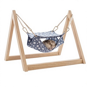 Small Animal <b>Hammock</b> Sputnik S 15×18cm – Durable Polyester Hanging Bed for Hamsters, Ferrets, Rats, Chinchillas, Guinea Pigs - Product Image 1