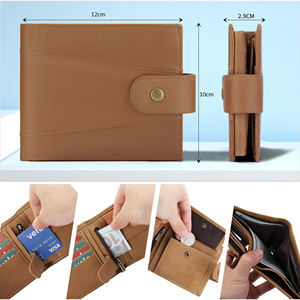 Men's Genuine Leather <b>Wallet</b> With 14 Card Slots And Zippered <b>Coin</b> Pocket For Everyday Use - Product Image 4