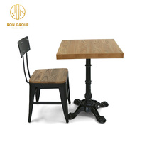 Vente chaude Café Carré Table Top Remplacement Restaurant Bureau Maison Supermarché Aire De Repos Table En Bois