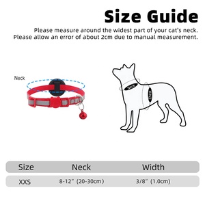 <span class=keywords><strong>Collar</strong></span> Reflectante Antipérdida para Gatos para Caminar de Noche con Soporte de Silicona Impermeable para AirTag, <span class=keywords><strong>Collar</strong></span> de Seguridad para Gatos - Product Image 6