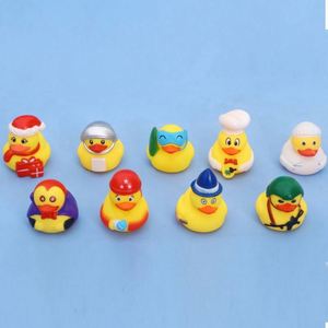 Firefighter, Astronaut, Chef, Diving, Surfing, Pirate Yellow Duck Toy Squeaky <b>Bathing</b> Duckling Gift - Product Image 4