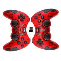 Manette de jeu sans fil Bluetooth TGZ avec adaptateur récepteur USB, sans vibration, pour PC/ordinateur portable/boîtier Android TV - Portée 8-10m, piles AAA