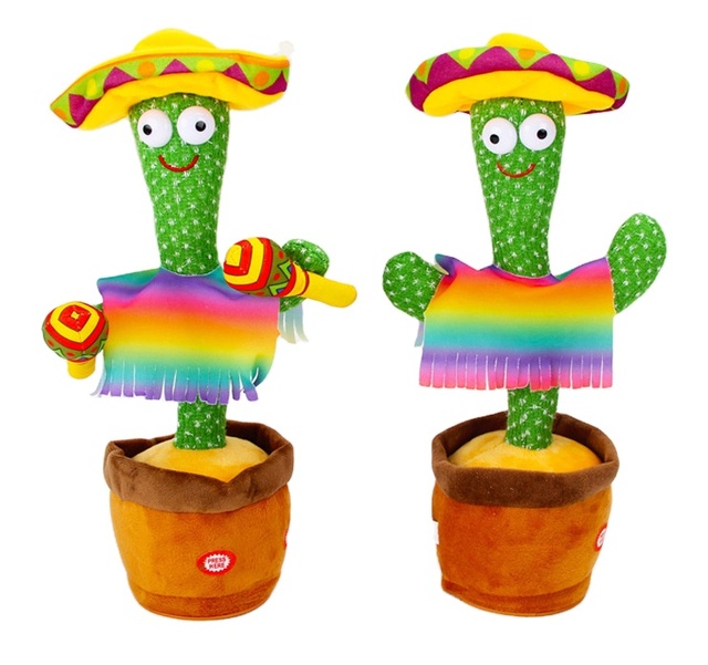Hot Selling Cute Dancing Cactus Stuffed Animal Toy Soft Custom Plush for Christmas Gifts Funny Custom Plush Cactus