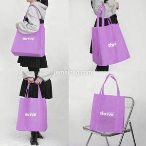 Bolsas de compras de supermercado reutilizables no tejidas personalizables Bolsa con logotipo y patrón de letras - Product Image 5