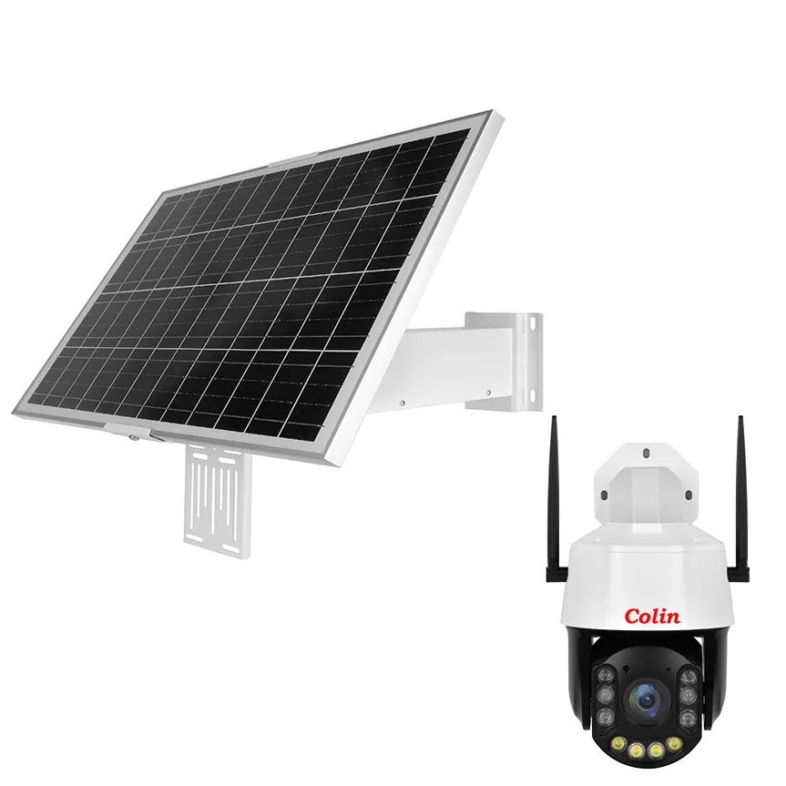 Коленом Ip камера для систем обеспечения солнечной энергией solar power открытый беспроводной Солнечный 5mp камера видеонаблюдения с 4G сим-карты камера