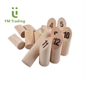 Bevel Kubb Outdoor Tossing Game Set Bowling Viking en bois fait à la main <span class=keywords><strong>avec</strong></span> des numéros <span class=keywords><strong>de</strong></span> marquage à chaud pour le <span class=keywords><strong>jeu</strong></span> d'arrière-cour - Product Image 3