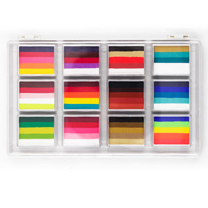 <span class=keywords><strong>Peinture</strong></span> professionnelle pour <span class=keywords><strong>visage</strong></span> et corps de gâteau arc-en-ciel néon pressé pour fournitures de <span class=keywords><strong>peinture</strong></span> corporelle Halloween - Product Image 4