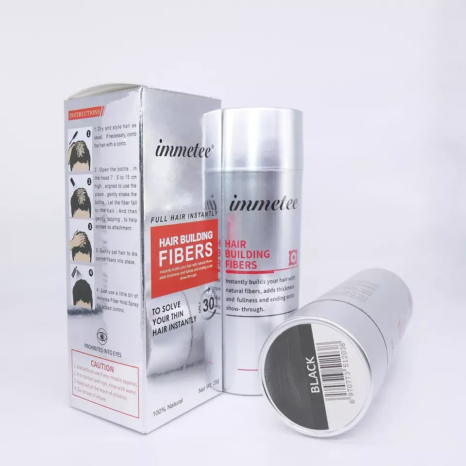 Producto para el cabello de marca privada, Spray de fibra para el cabello, tratamiento para el cabello, calva, 30 segundos de espesamiento