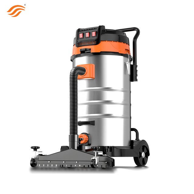 60-Liter High-Power Electric Commercial Industrial Wet & Dry Bagless Vacuum Cleaner with Strong Suction Dust Removal