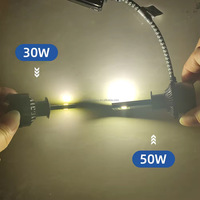 Kit de conversion de phares LED HFL H45 100W 26000LM 6000K 12V pour H11/H7/9006 avec faisceau haut/bas - Garantie 1 an
