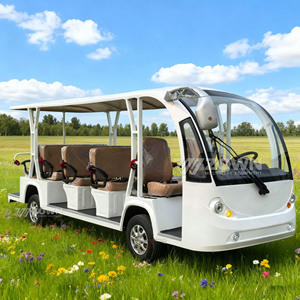 Elegante Autobús Turístico Eléctrico Abierto de Color Blanco, Vehículo de Transporte para Recorridos por Ciudades de Estilo Europeo - Product Image 3