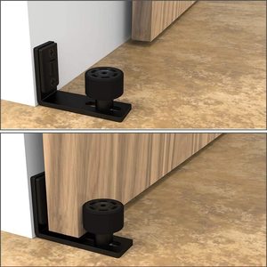 Guía de Piso para <span class=keywords><strong>Puerta</strong></span> <span class=keywords><strong>Corredera</strong></span>, Guía de Rodillos Dobles Inferiores Ajustable para Montaje en Pared - Product Image 4