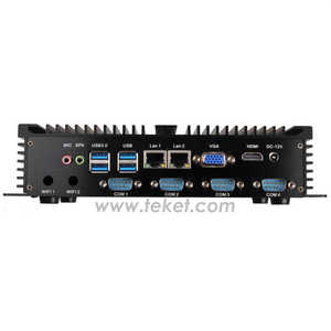 N60ECM PC Industrial Integrado Sin Ventilador de 3.5 Pulgadas IPC <span class=keywords><strong>Celeron</strong></span> 1007U <span class=keywords><strong>1037U</strong></span> I3 I5 I7 6*COM HDI LAN <span class=keywords><strong>DUAL</strong></span> - Product Image 3