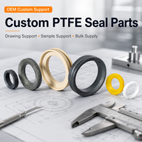 Anillos de Desgaste de PTFE Dlseals Rellenos de Carbono para Válvulas, Bombas, Cilindros Hidráulicos, Baja Fricción, Autolubricantes, Tamaño Personalizado, OEM