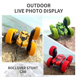 <span class=keywords><strong>Coche</strong></span> de Acrobacias RC de Doble Cara con Control Remoto de 2.4GHz, 4WD Todoterreno, Rotación de 360°, Recargable, Juguete de Carreras para Niños - Product Image 5