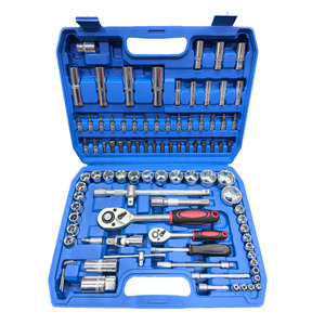 Kit de herramientas de reparación de automóviles, llave con logotipo personalizado de fábrica, juego de herramientas con zócalo CRV mate de 82/61/108 piezas - Product Image 3