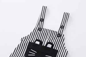 Nuevo Producto: Conjunto de 2 Piezas para Bebé, Informal, de Algodón, con Lindos Rayas y Lazo, Tipo Jumpsuit, Fábrica China - Product Image 4