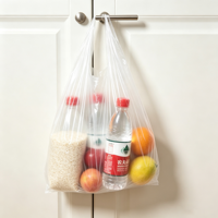 Sac en plastique HDPE recyclable en forme de U, sac de courses jetable en plastique, couleur et impression personnalisées pour importateurs de supermarchés