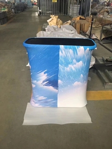 Dễ dàng mang theo ngoài trời nhựa di động Pop Up gấp bảng căng thẳng vải hiển thị khuyến mãi truy cập - Product Image 4